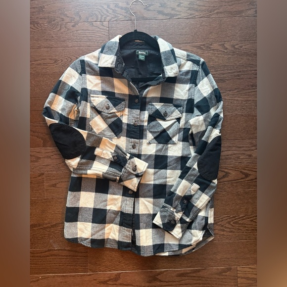 Roots flannel shirt ladies size XS - long sleeve shirt - PTP is 19 - Picture 3 of 6